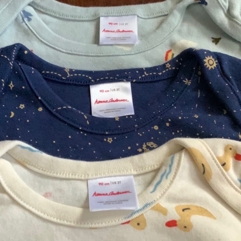 Hannah Andersson onesies 6 count bundle short sleeve new w/out tags